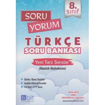 Bulut 8. Sınıf Soru Yorum Türkçe Soru Bankası Kolektif