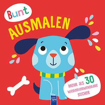 Bunt Ausmalen (Cover Rot / Hund) Kolektif