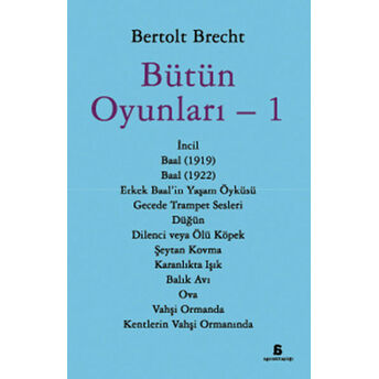 Bütün Oyunları 1 Bertolt Brecht