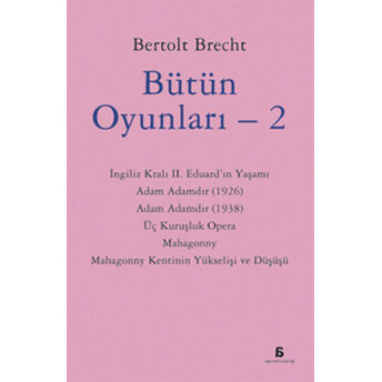 Bütün Oyunları 2 Bertolt Brecht