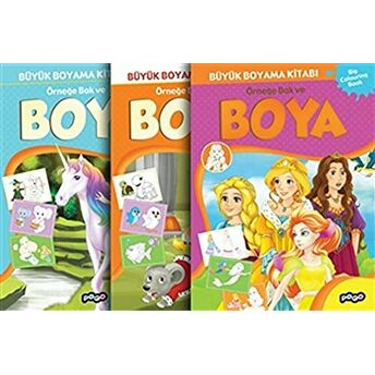 Büyük Boyama Seti (3 Kitap Takım) Kolektif