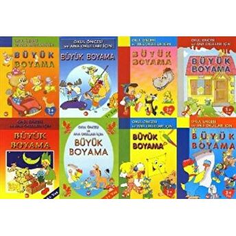 Büyük Boyama Seti (8 Kitap Takım) Kolektif