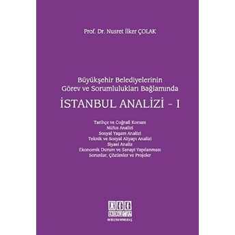 Büyükşehir Belediyelerinin Görev Ve Sorumlulukları Bağlamında Istanbul Analizi - 1