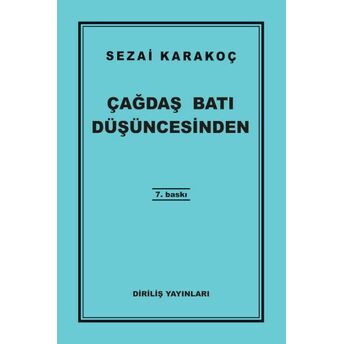 Çağdaş Batı Düşüncesinden Sezai Karakoç