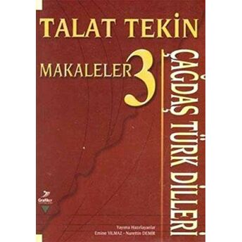 Çağdaş Türk Dilleri Talat Tekin Makaleler 3 Kolektif