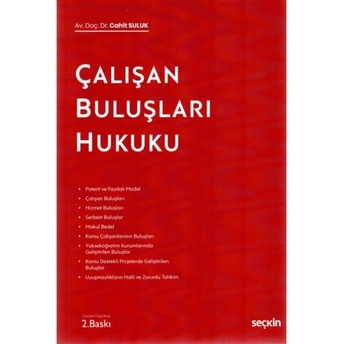 Çalışan Buluşları Hukuku Cahit Suluk