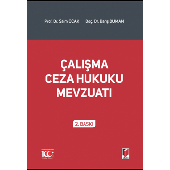 Çalışma Ceza Hukuku Mevzuatı Saim Ocak