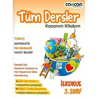 Cancan Yayınları 3.Sınıf Tüm Dersler Kazanım Kitabım