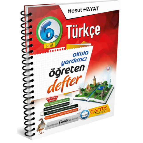 Çanta 6.Sınıf Türkçe Okula Yardımcı Öğreten Defter