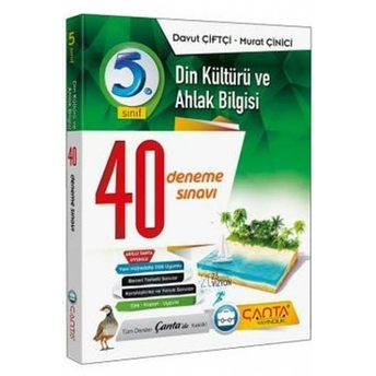 ​Çanta Yayınları 5. Sınıf Din Kültürü Ve Ahlak Bilgisi 40 Deneme Murat Çinici