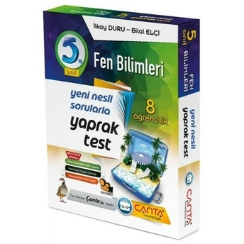 Çanta Yayınları 5. Sınıf Fen Bilimleri 8 Öğrencilik Kutu Yaprak Test Bilal Elçi