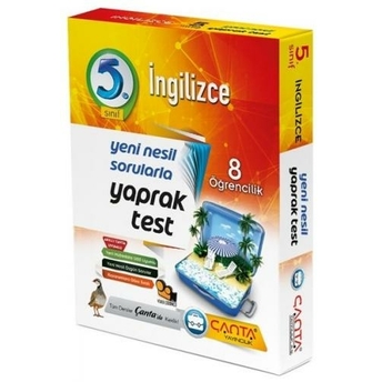 Çanta Yayınları 5. Sınıf Ingilizce 8 Öğrencilik Kutu Yaprak Test Ahmet Murat Eren