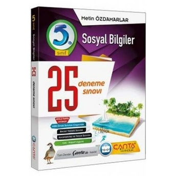 ​Çanta Yayınları 5. Sınıf Sosyal Bilgiler 25 Deneme Metin Özdamarlar