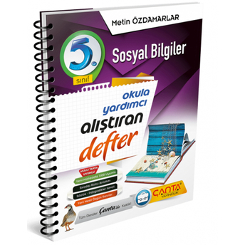 Çanta Yayınları 5. Sınıf Sosyal Bilgiler Alıştıran Defter Metin Özdamarlar