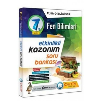 Çanta Yayınları 7. Sınıf Fen Bilimleri Etkinlikli Kazanım Soru Bankası Fatih Gizligider