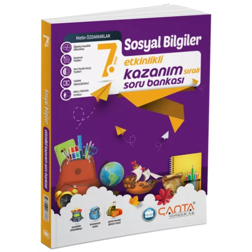 Çanta Yayınları 7. Sınıf Sosyal Bilgiler Etkinlikli Kazanım Soru Bankası Metin Özdamarlar