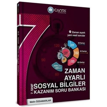 Çanta Yayınları 7. Sınıf Sosyal Bilgiler Zaman Ayarlı Kazanım Soru Bankası Metin Özdamarlar