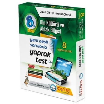 Çanta Yayınları 8. Sınıf Din Kültürü Ve Ahlak Bilgisi 8 Öğrencilik Kutu Yaprak Test Komisyon