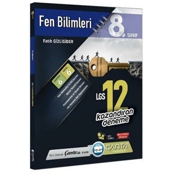 Çanta Yayınları 8. Sınıf Fen Bilimleri Kazandıran 12 Deneme Fatih Gizligider