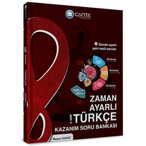 Çanta Yayınları 8. Sınıf Türkçe Zaman Ayarlı Kazanım Soru Bankası