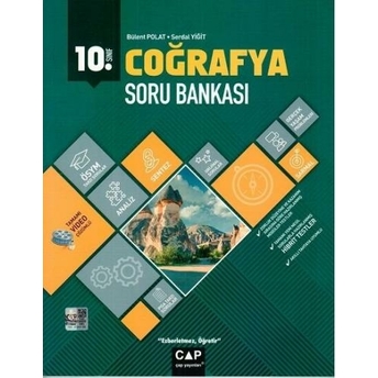 Çap Yayınları 10. Sınıf Anadolu Lisesi Coğrafya Soru Bankası Ruşen Sarıkaya