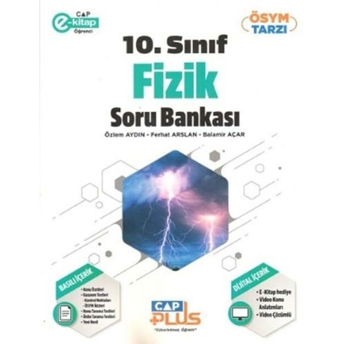 Çap Yayınları 10. Sınıf Fizik Anadolu Plus Soru Bankası Komisyon