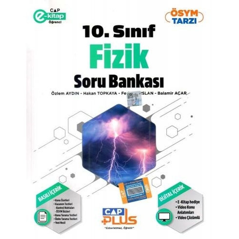 Çap Yayınları 10. Sınıf Fizik Soru Bankası Çap Yayınları