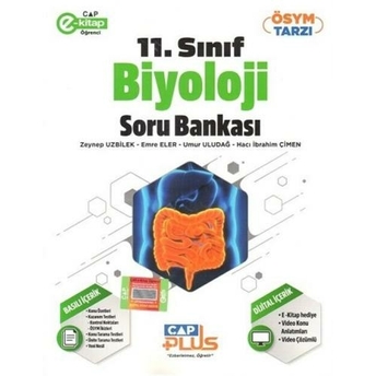 Çap Yayınları 11. Sınıf Anadolu Biyoloji Plus Soru Bankası Zeynep Uzbilek