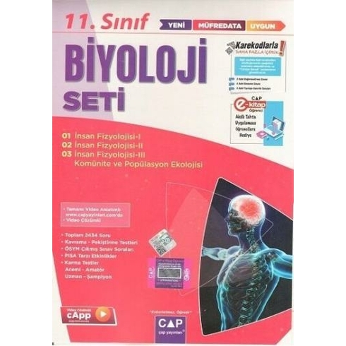 Çap Yayınları 11. Sınıf Anadolu Biyoloji Seti 2023