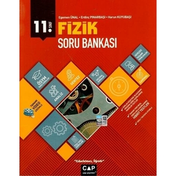 Çap Yayınları 11. Sınıf Anadolu Lisesi Fizik Soru Bankası Egemen Ünal