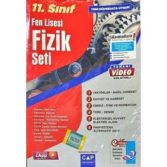 Çap Yayınları 11. Sınıf Fen Lisesi Fizik Seti Komisyon