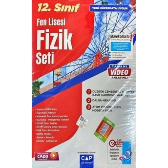 Çap Yayınları 12. Sınıf Fen Lisesi Fizik Seti Komisyon