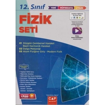 Çap Yayınları 12. Sınıf Fizik Anadolu Lisesi Seti Komisyon