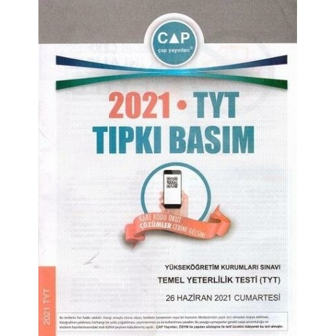 Çap Yayınları 2021 Tyt Tıpkı Basım Komisyon