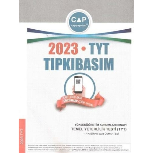 Çap Yayınları 2023 Tyt Tıpkı Basım Komisyon