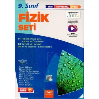 Çap Yayınları 9. Sınıf Anadolu Fizik Seti Komisyon