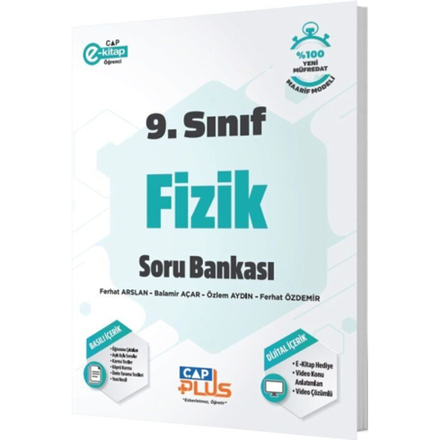 Çap Yayınları 9. Sınıf Anadolu Lisesi Fizik Plus Soru Bankası Balamir Açar