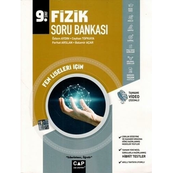 Çap Yayınları 9. Sınıf Fen Lisesi Fizik Soru Bankası Hakan Topkaya