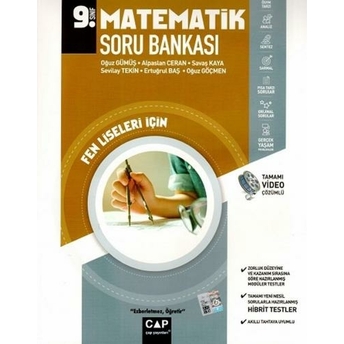 Çap Yayınları 9. Sınıf Fen Lisesi Matematik Soru Bankası Oğuz Gümüş