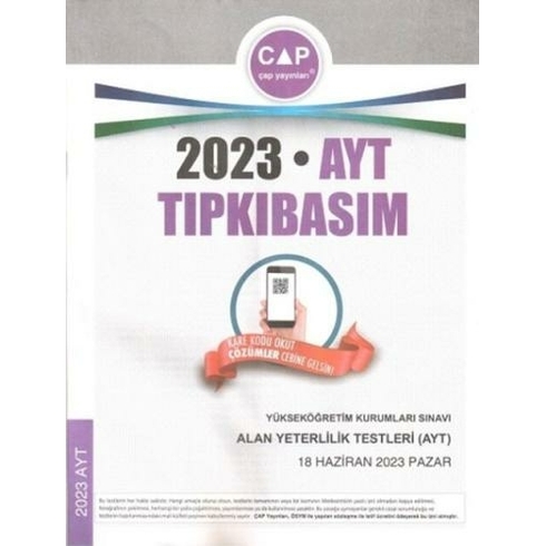 Çap Yayınları Ayt 2023 Tıpkı Basım Komisyon