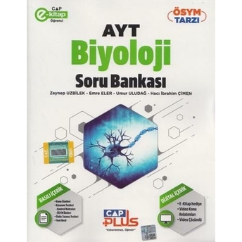 Çap Yayınları Ayt Biyoloji Plus Serisi Soru Bankası Zeynep Uzbilek