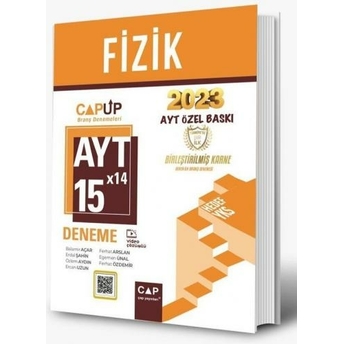 Çap Yayınları Ayt Fizik 15X14 Up Deneme 2023 Özel Baskı Balamir Açar