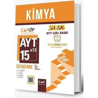 Çap Yayınları Ayt Kimya 15X13 Up Deneme 2023 Özel Baskı Hakan Güler