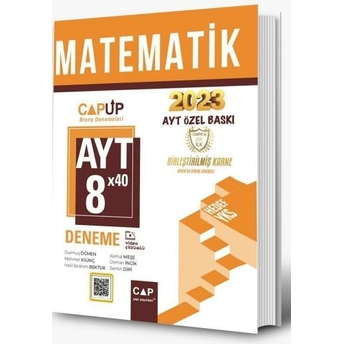 Çap Yayınları Ayt Matematik 8X40 Up Deneme 2023 Özel Baskı Komisyon