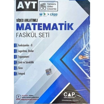 Çap Yayınları Ayt Matematik Seti Tamamı Video Çözümlü Komisyon