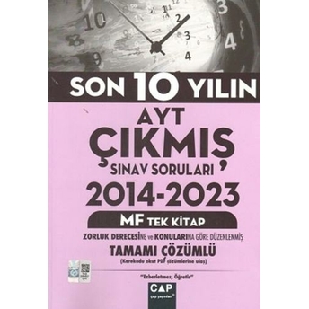 Çap Yayınları Ayt Mf Son 10 Yılın Çıkmış Soruları Komisyon