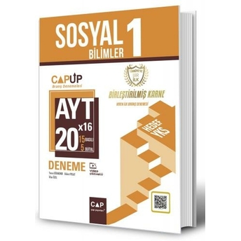 Çap Yayınları Ayt Sosyal Bilimler 1 20 X 16 Up Deneme Komisyon