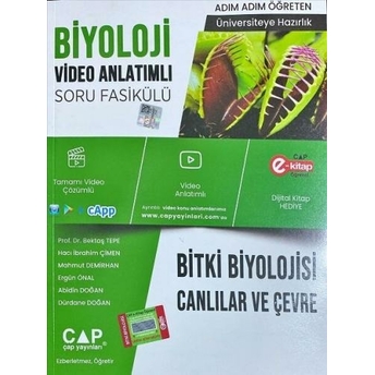 Çap Yayınları Biyoloji Bitki Biyoloji Canlılar Ve Çevre Konu Anlatımlı Soru Bankası Komisyon