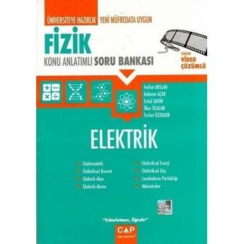 Çap Yayınları Fizik Elektrik Konu Anlatımlı Soru Bankası Balamir Açar