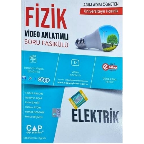 Çap Yayınları Fizik Elektrik Konu Anlatımlı Soru Bankası Komisyon